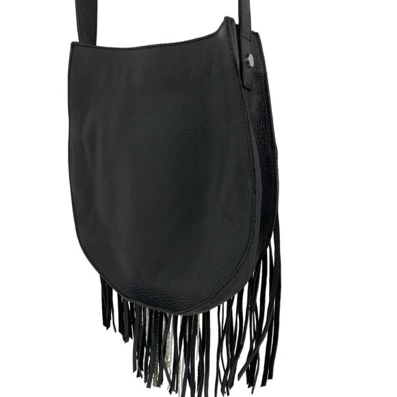 Sam Edelman Black Crossbody Bag with Fringe - Picture 5 of 12